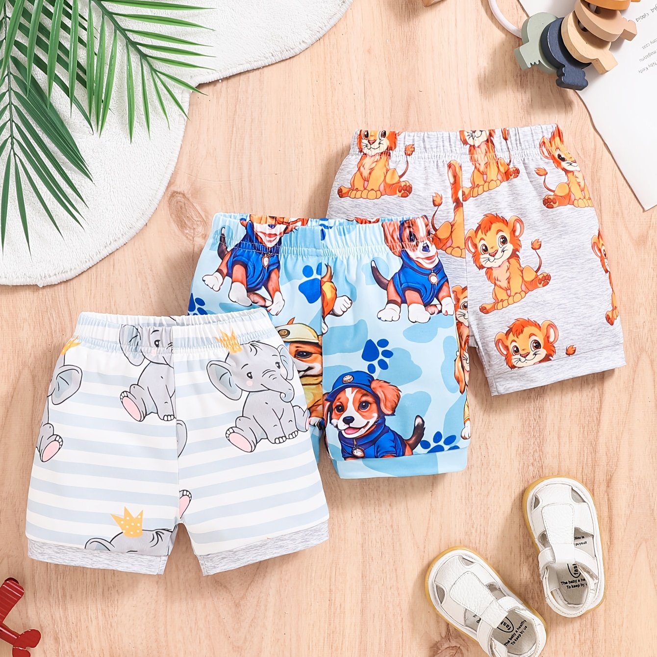 Adorable Cartoon Animal Print - 3pcs