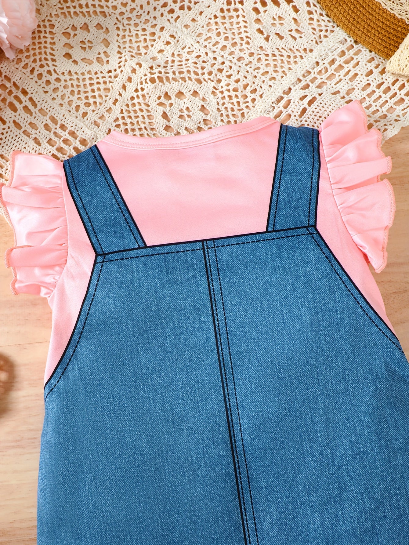 Adorable Heart Print A-Line Dress for Baby Girls