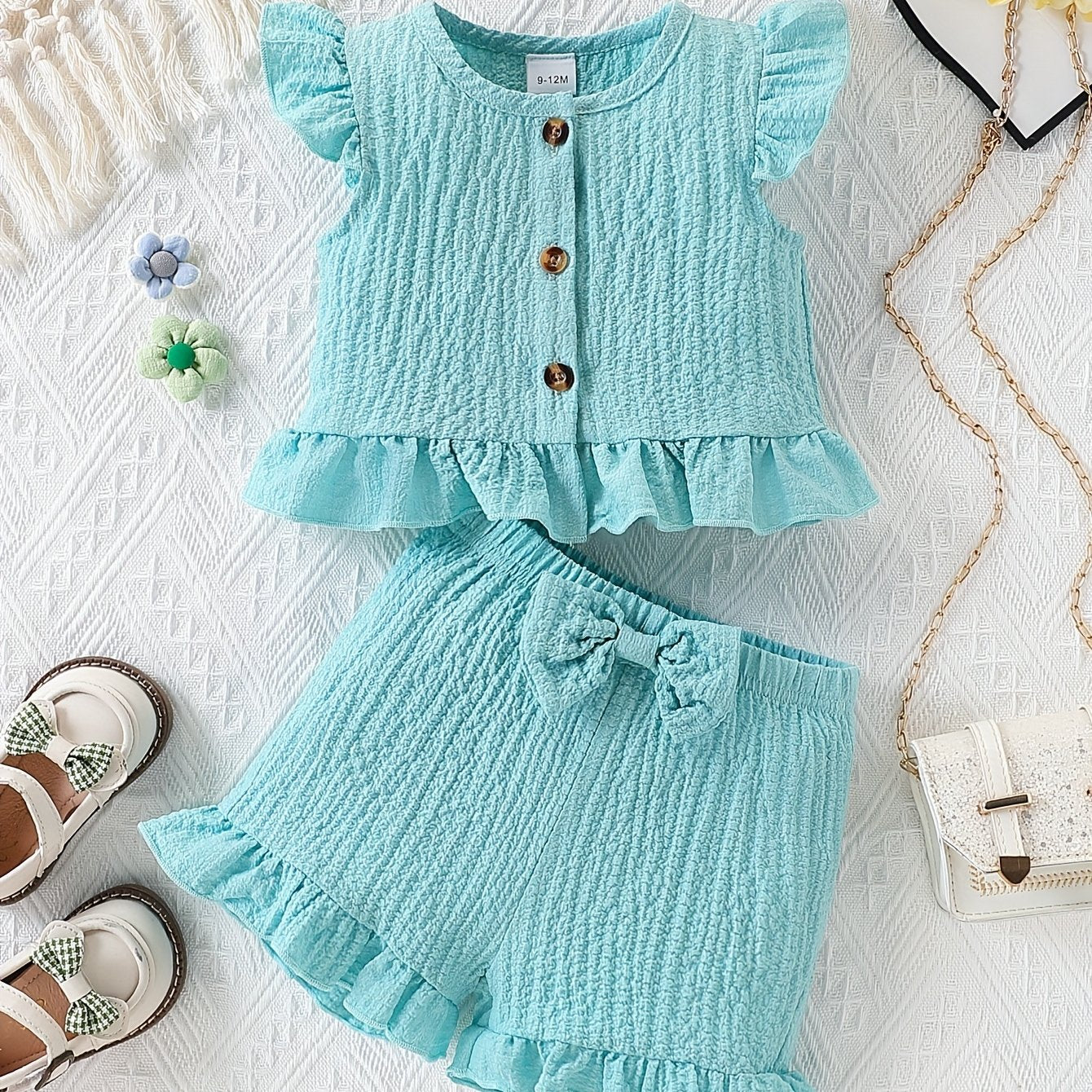 2pcs set of girls' and babies' cool summer