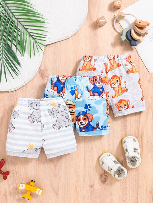 Adorable Cartoon Animal Print - 3pcs