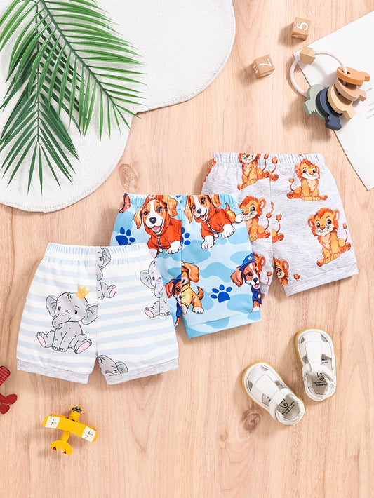 Adorable Cartoon Animal Print - 3pcs