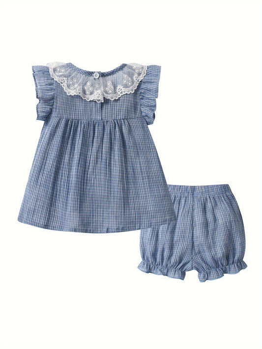 3pcs Girls' Summer Outfit Set