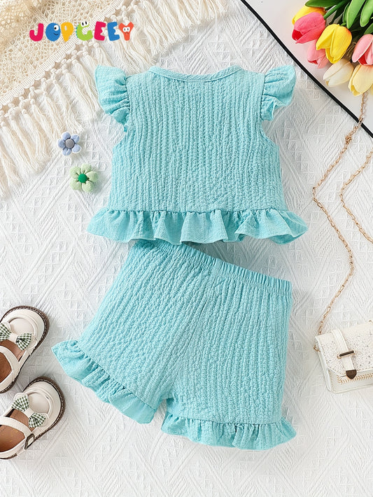 2pcs set of girls' and babies' cool summer